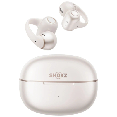 Shokz OpenDots 2 Open-ear Clip-on Oortjes – Dolby Audio – Draadloze Oordopjes – Wit