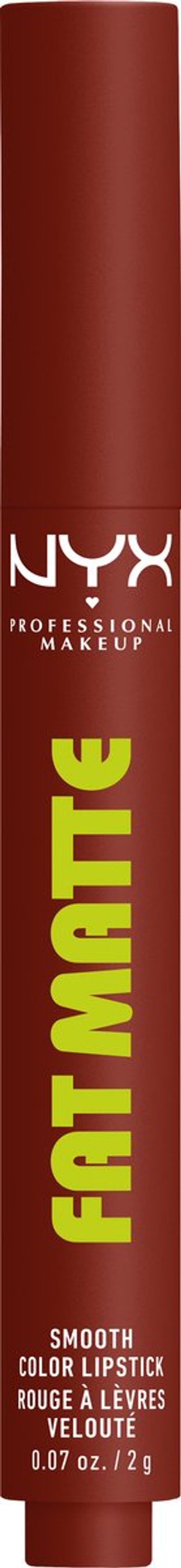 NYX Professional Make Up Fat Matte Lipstick - Comfortabele matte finish - Niet-uitdrogend gevoel - Cocoa Cuddles - 3.5g