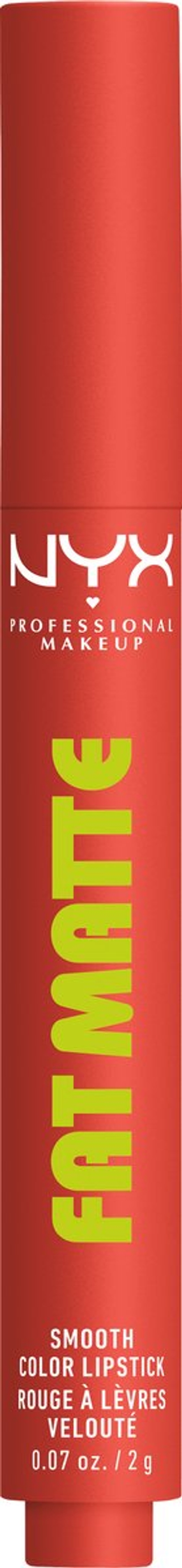 NYX Professional Make Up Fat Matte Lipstick - Comfortabele matte finish - Niet-uitdrogend gevoel - Coral Cuddlin - 3.5g