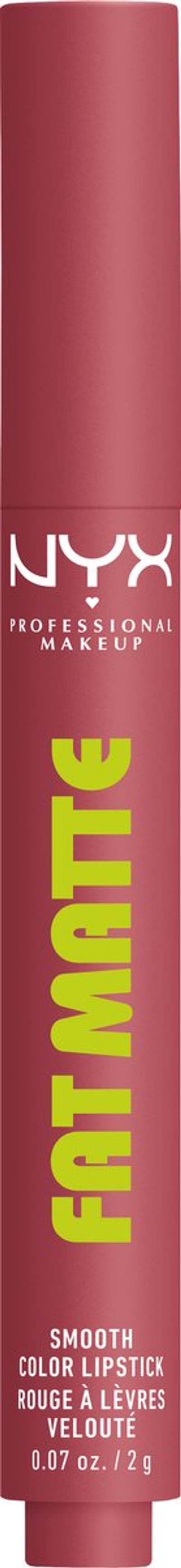 NYX Professional Make Up Fat Matte Lipstick - Comfortabele matte finish - Niet-uitdrogend gevoel - Blush Blanket - 3.5g