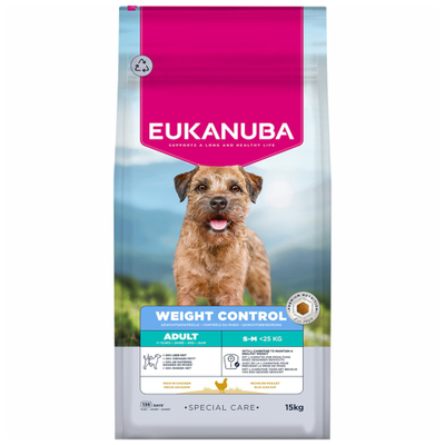 Eukanuba Special Care Weight Control Adult Small/Medium - Dubbelpak: 2 x 15 kg - hondenbrokken