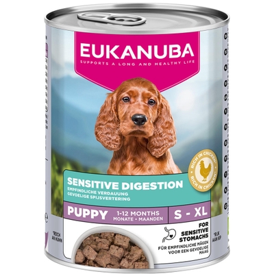 Voordeelpakket: 24x 400g Eukanuba Special Care Puppy Sensitive Digestion Hundefutter nass - natvoer honden