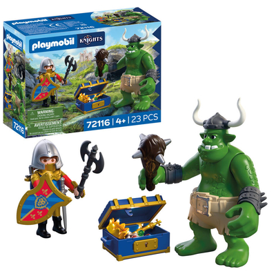 PLAYMOBIL Knights trol met schat van leeuwenridder 72116