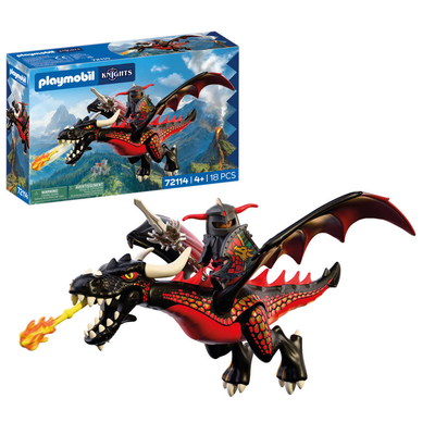 PLAYMOBIL Knights zwarte draak 72114