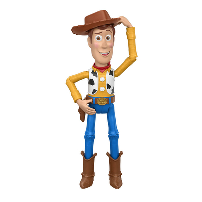 Disney en Pixar Toy Story 5 grote Howdy Partner Woody figuur van 30 cm - beweegbaar speelgoed - kantelbare hoed