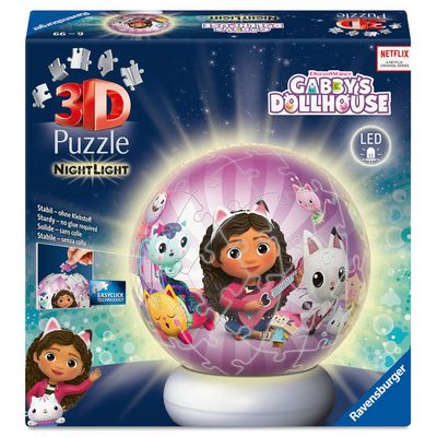 Ravensburger 3D-puzzel Gabby's Poppenhuis nachtlamp - 72 stukjes