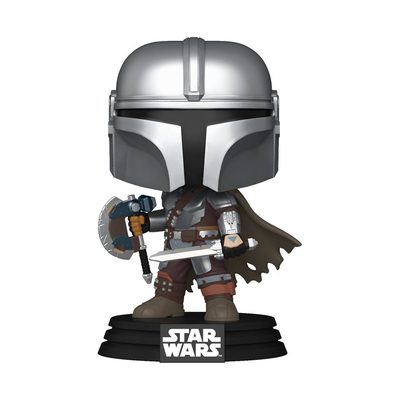 Funko Pop! figuur Star Wars The Mandalorian & Grogu The Mandalorian Dual Wield