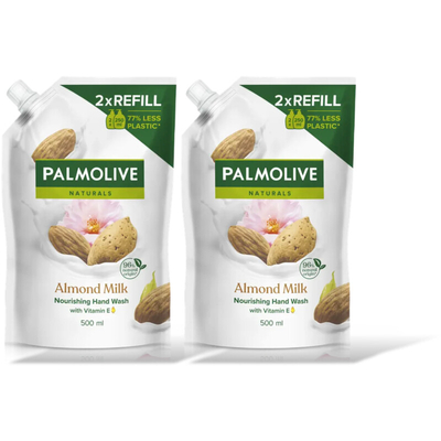 Palmolive Almond en melk navulling 2-pack Vloeibare zeep 2 stuks