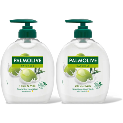 Palmolive Naturals olijf handzeep 2-pack Vloeibare zeep 2 stuks