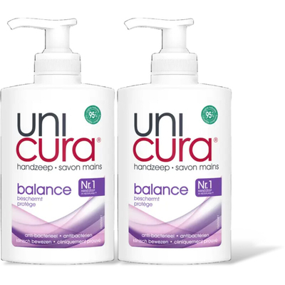 Unicura Balans antibacterieel handzeep 2-pack Vloeibare zeep 2 stuks