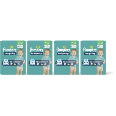 Pampers Baby Dry  luiers maat 7 - 4 stuks