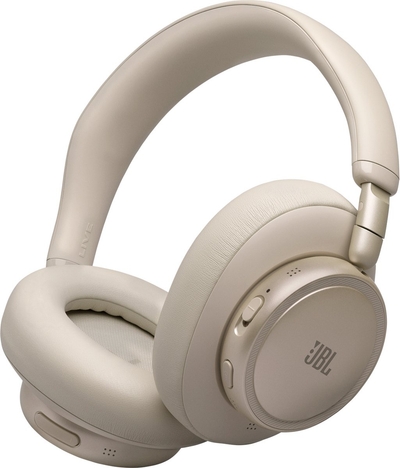 JBL Live 780NC - Draadloze Noise Cancelling Koptelefoon - Bluetooth Over-Ear - 80 uur batterij - Hi-Res Audio - Multipoint - JBL Signature Sound - Champagne/Beige
