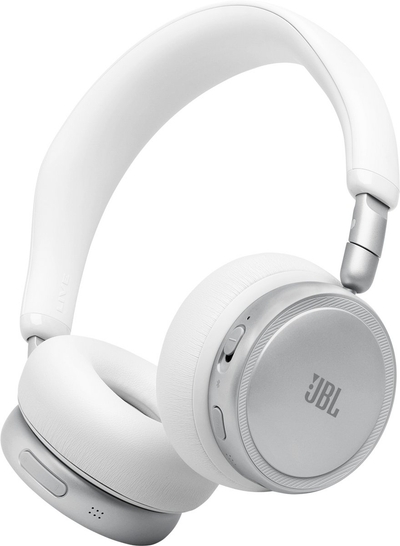 JBL Live 680NC - Draadloze Noise Cancelling Koptelefoon - Bluetooth On-Ear - 80 uur batterij - Multipoint - JBL Signature Sound - Wit
