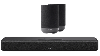 Denon Home Soundbar 550 + Denon Home 200 Zwart (2x)