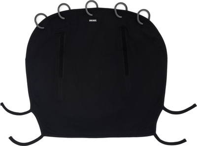 Dooky Universal Cover Zonnescherm Kinderwagen - UV bescherming voor je kind - Zonnedoek Buggy - Uni Zwart
