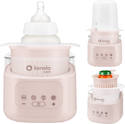 Lionelo ThermUP 4.0 Flessenwarmer – Met Unieke Uitneembare Container – 400W Snel Opwarmen – 6 Functies incl. Steriliseren & Ontdooien – Nachtlampje met 3 Standen – Touchscreen – Temperatuurregeling 25-100°C – Veilig & Hygiënisch Design