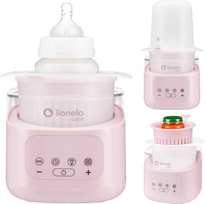 Lionelo ThermUP 4.0 Flessenwarmer – Met Unieke Uitneembare Container – 400W Snel Opwarmen – 6 Functies incl. Steriliseren & Ontdooien – Nachtlampje met 3 Standen – Touchscreen – Temperatuurregeling 25-100°C – Veilig & Hygiënisch Design