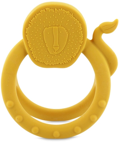 Trixie Sensorische bijtring Mr. Lion – 0m+ – 100% siliconen - Ideaal voor doorkomende tandjes