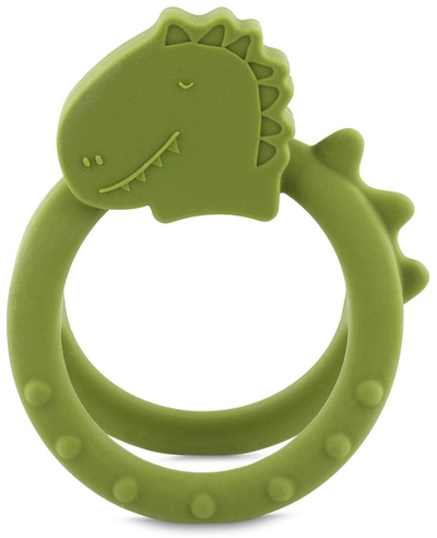 Trixie Sensorische Bijtring Mr. Dino – 0m+ – 100% siliconen – Ideaal voor doorkomende tandjes