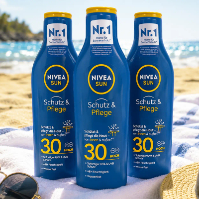 3x NIVEA Sun Zonnemelk SPF30 250ml | Betrouwbare Zonbescherming voor het Hele Gezin