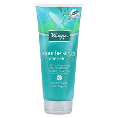 Gratis Kneipp Mini Massageolie | Kneipp Douche Scrub Refreshing Mint Eucalyptus - 200ml