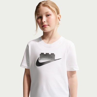 LEGO Nike x LEGO collectie T-shirt voor oudere kinderen - wit