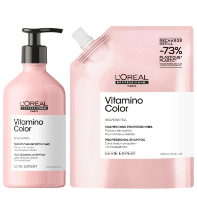 L'Oréal Professionnel Vitamino Color Shampoo Refill Set - 2x500ml