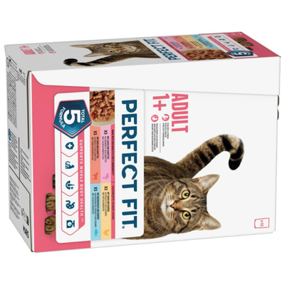 Perfect Fit Mixpakket - 12 x 85 g - natvoer katten