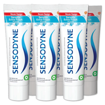 Sensodyne Sensitive Extra Frisse Tandpasta – Dagelijkse Tandpasta voor Pijngevoelige Tanden – 6×75 ml