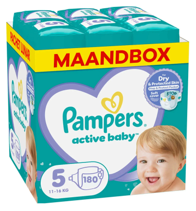 Pampers Baby Dry  luiers maat 5 - 180 stuks