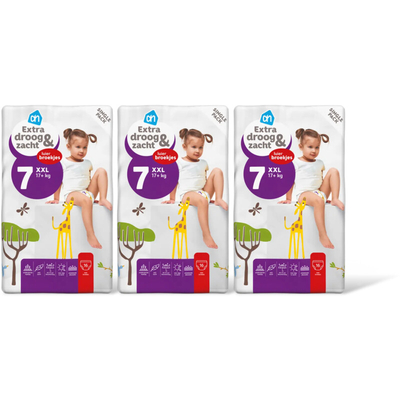 Albert Heijn Extra Droog & Zacht  luierbroekjes maat 7 - 3 stuks