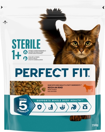 Perfect Fit Kattenbrokken - Steriel - Rund zak 4x750g kattenbrokken