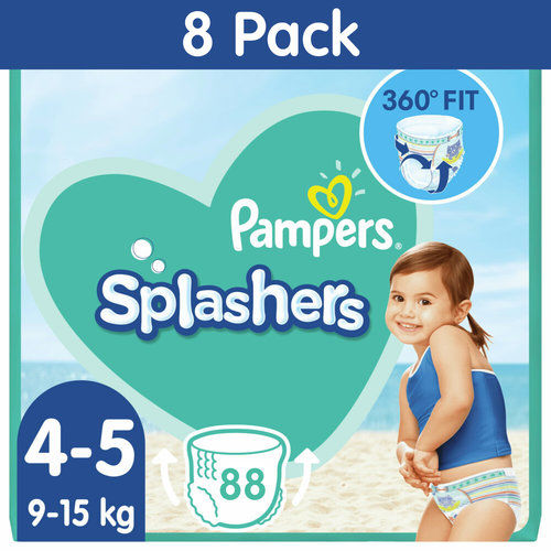 Pampers Splashers zwemluier maat 4-5 - 88 zwemluiers