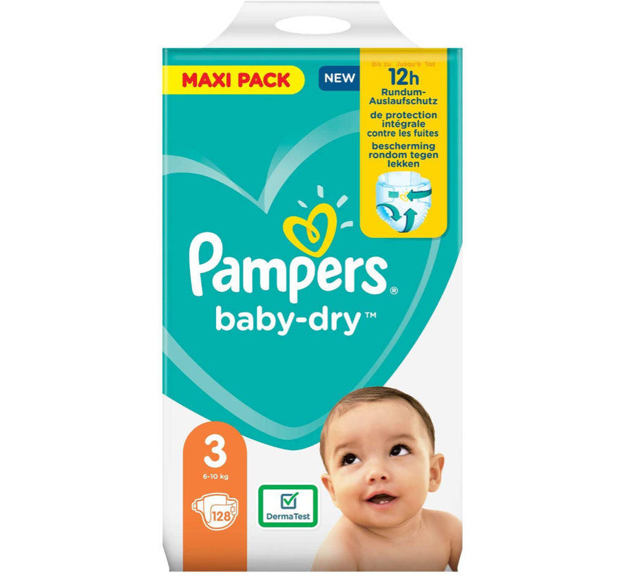 Pampers Baby Dry maat 3 - 128 luiers
