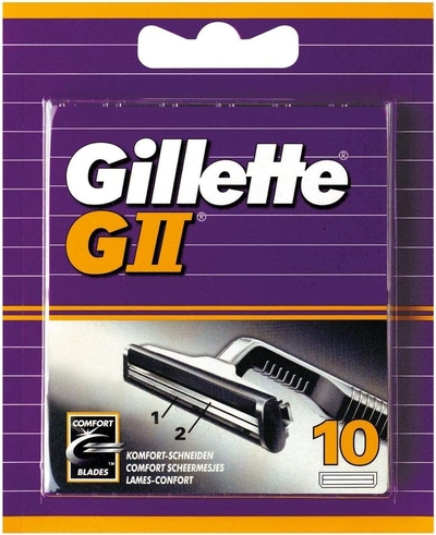 Gillette GII scheermesjes - 10 stuks