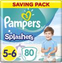 Pampers Splashers  zwemluiers maat 5-6 - 80 stuks