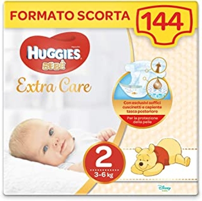 Huggies Extra Care  luiers maat 2 - 144 stuks