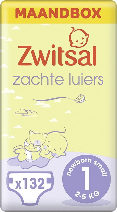 Zwitsal  luiers maat 1 - 132 stuks
