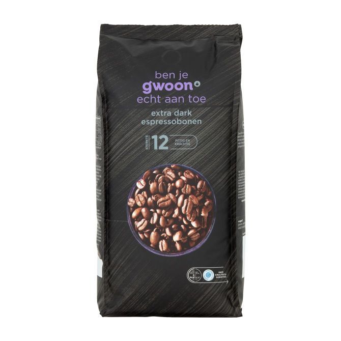 G'woon Extra dark koffiebonen - Espresso - 1000 gram