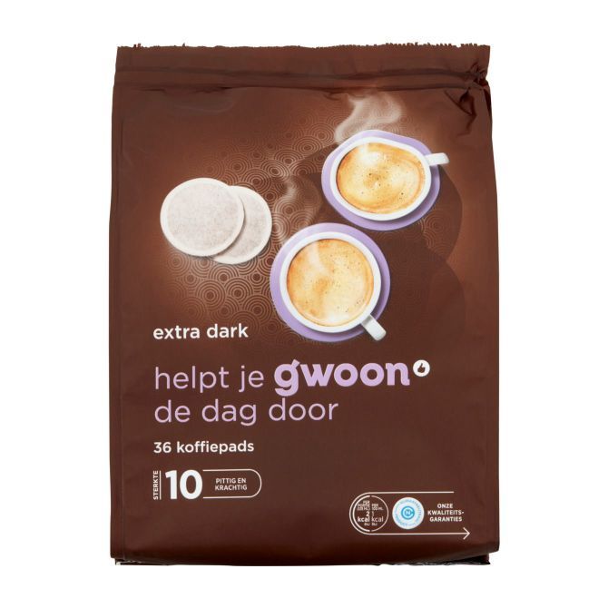 G'woon Extra dark - 36 koffiepads