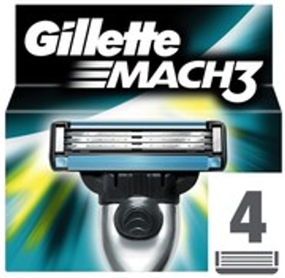 Gillette Mach 3 scheermesjes - 4 stuks