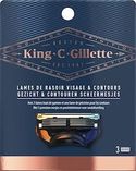 Gillette King C. Gillette  scheermesjes - 3 stuks