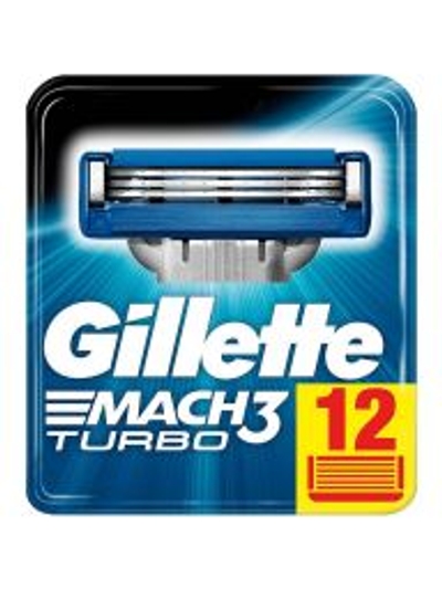 Gillette Mach 3 Turbo scheermesjes - 12 stuks