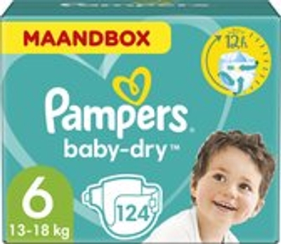 Pampers Baby Dry  luiers maat 6 - 124 stuks