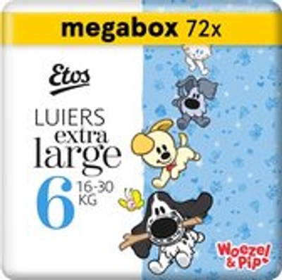 Etos Woezel & Pip  luiers maat 6 - 72 stuks