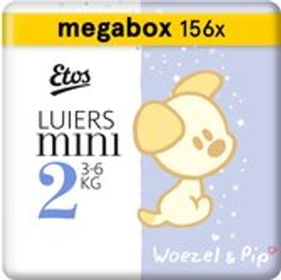Etos Woezel & Pip  luiers maat 2 - 156 stuks