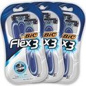 BIC Flex 3 wegwerpmesjes - 9 stuks