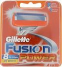 Gillette Fusion Power scheermesjes - 8 stuks