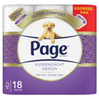 Page Kussenzacht 3-laags toiletpapier - 18 rollen