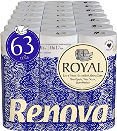 Renova 4-laags toiletpapier - 63 rollen